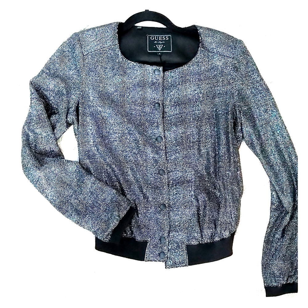 Sparkly button up jacket